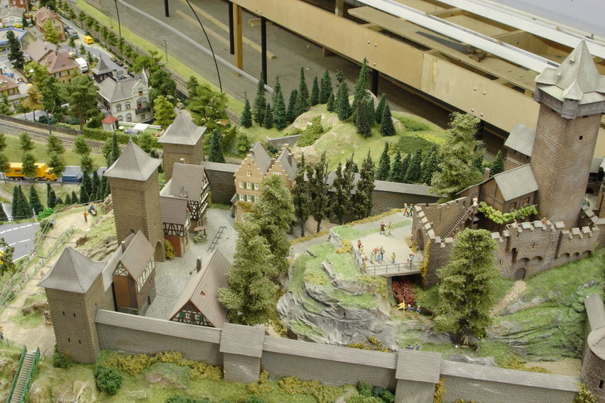 Burg im Jahr 2004
Die Burganlage von oben
