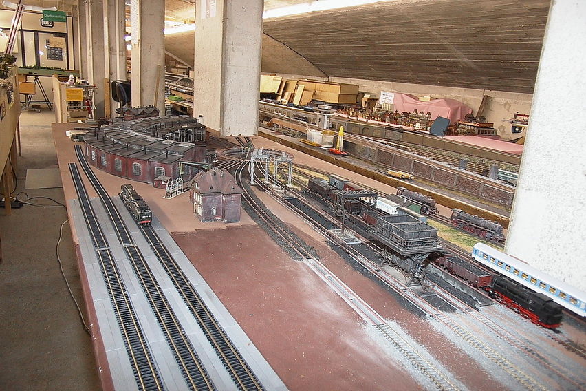 Dampflok BW im Jahr 2002
Im linken Vordergrund entsteht die Wagenhalle.
Keywords: Dampflok BW; 2002