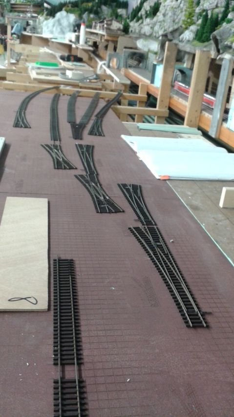 Bahnhof
Die ersten Gleise liegen provisorisch 
Keywords: Klosterfeldt;Bahnhof