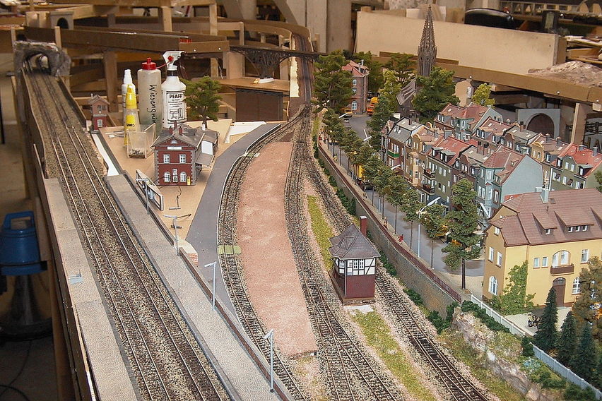 Werz im Jahr 2001
Der Bahnhof Werz noch im Bau.
Keywords: Werz;2001